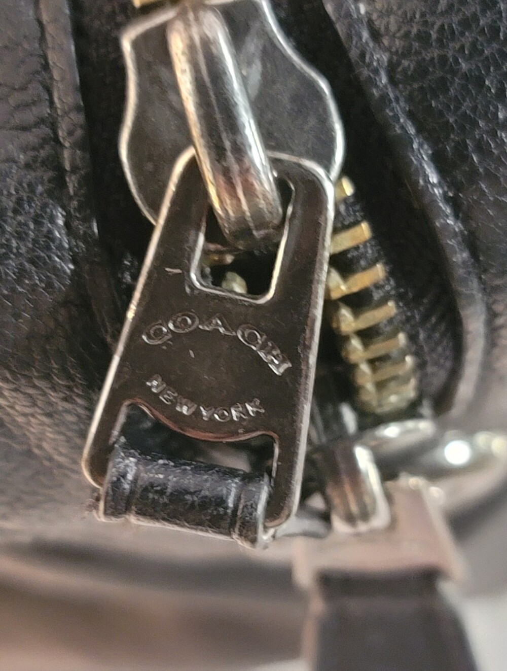 Coach Rhyder 33689 Black Leather Satchel Crossbody Doctor Bag - Picture 12 of 14